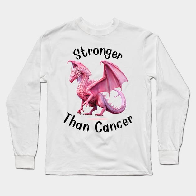 Stronger Than Cancer Long Sleeve T-Shirt by Mystik Media LLC